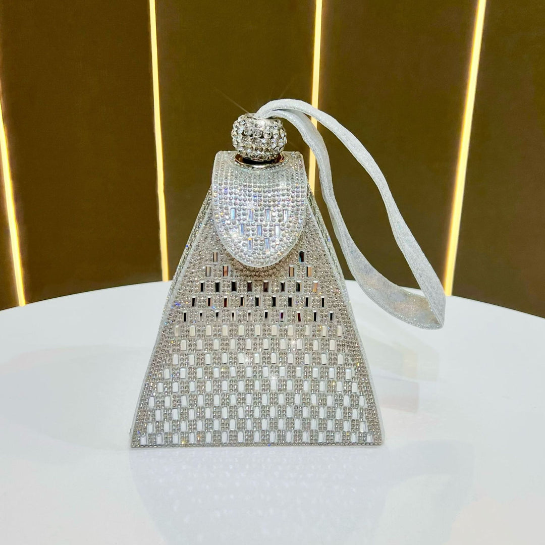 Geometrische Rhinestone Abendtasche