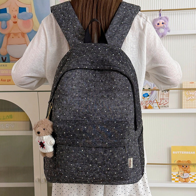 Stylische Pünktchen-Alltags-Rucksack Karnz
