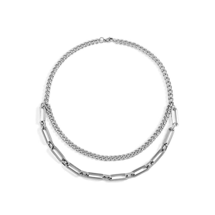 Stylische Link-Kettenhalskette Karnz