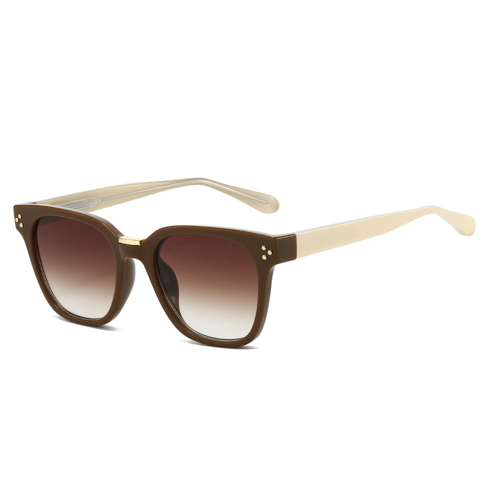 Damen Geometrische Sonnenbrille mit breitem Rahmen und UV-Schutz Karnz