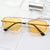 Damen modische geometrische Brille mit leichtem Metallrahmen Karnz