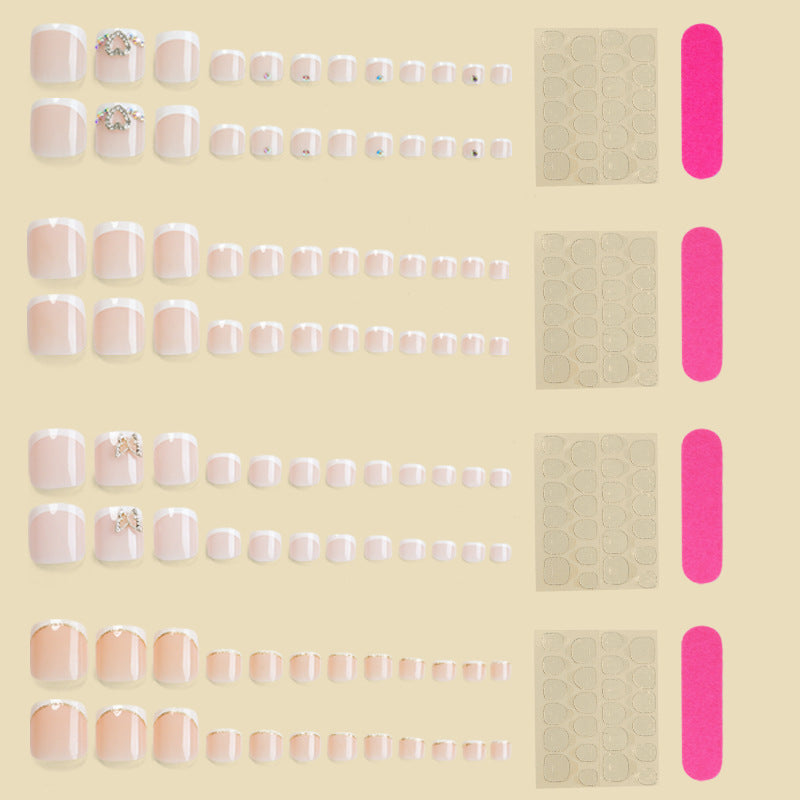 Elegantly Gestyltes Französisches Spitzen Nagelkunst-Set Karnz