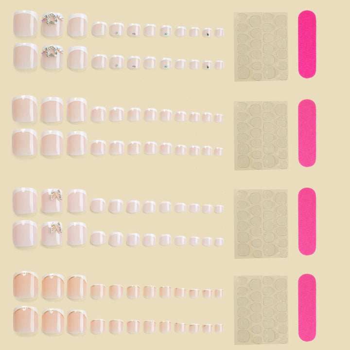 Elegantly Gestyltes Französisches Spitzen Nagelkunst-Set Karnz