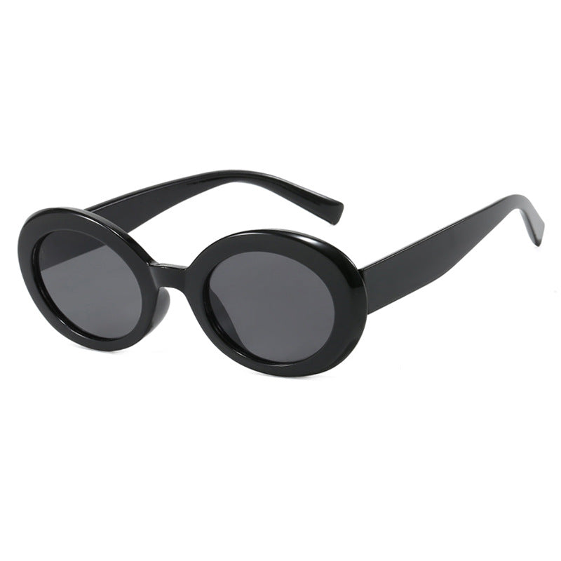Damen runde Sonnenbrille mit elegantem Kunststoffrahmen und UV-Schutz Karnz