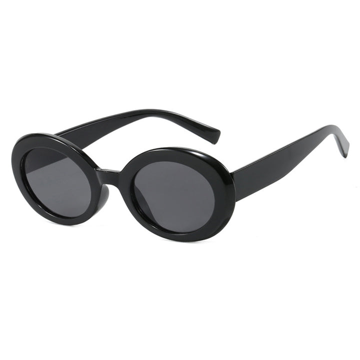 Damen runde Sonnenbrille mit elegantem Kunststoffrahmen und UV-Schutz Karnz