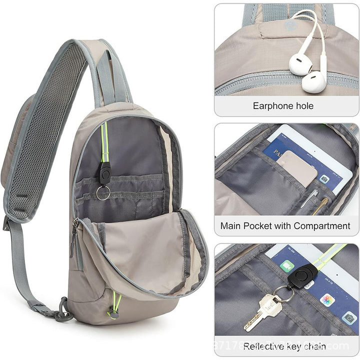 Eleganter Sling-Rucksack mit Wasserabweisendem Material und Ergonomischem Design Karnz