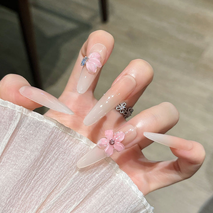 Blumen-Design Press-On Nagelverlängerungen Karnz