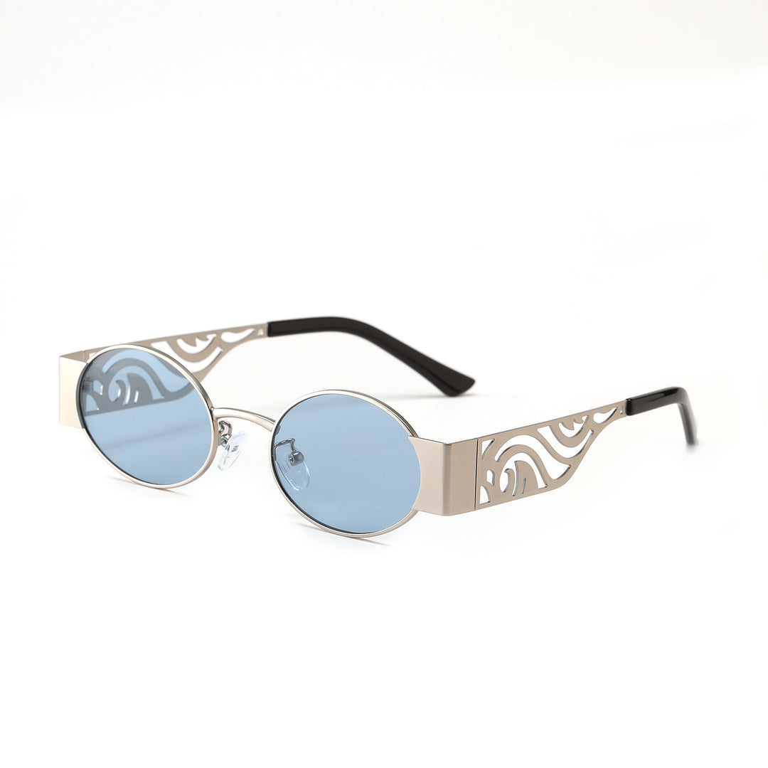 Damen modische runde Sonnenbrille mit außergewöhnlichem Design Karnz