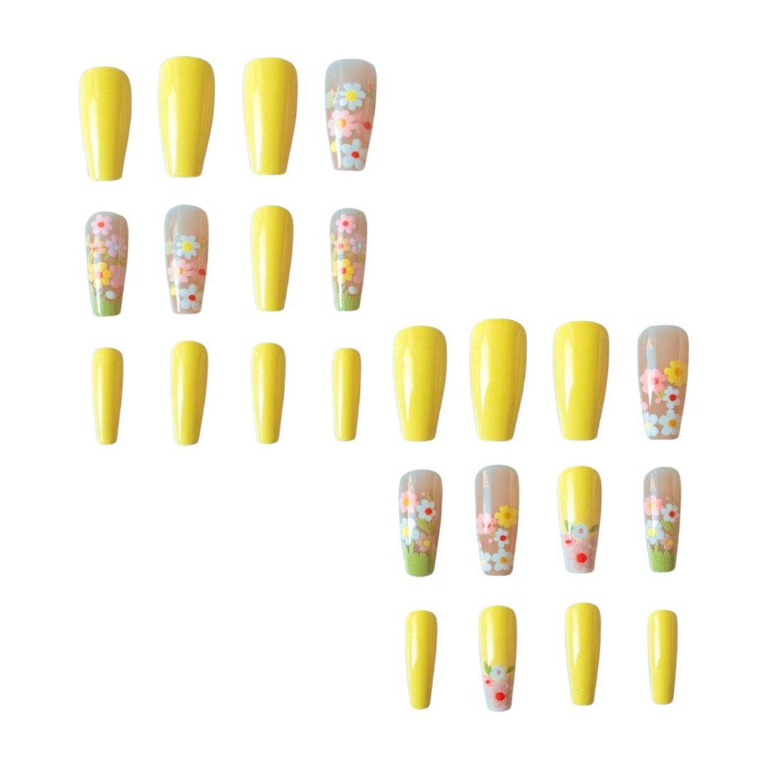 Floral dreidimensionales Nagelkunst-Set