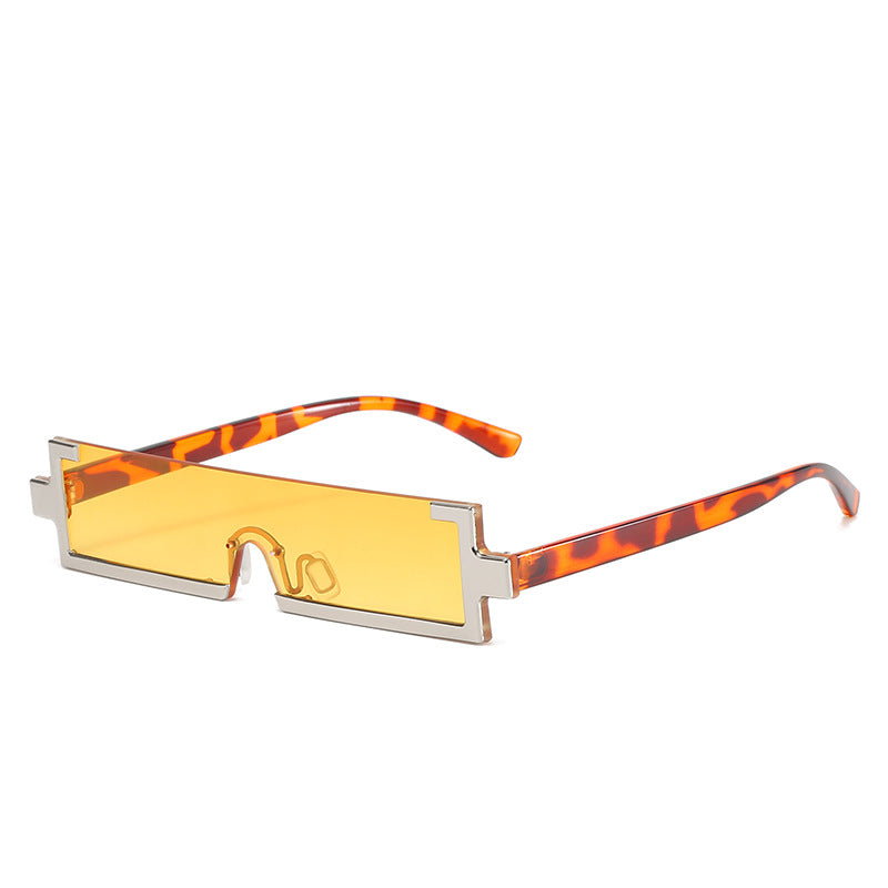 Damen futuristische Sonnenbrille mit einzigartigem geometrischem Design Karnz