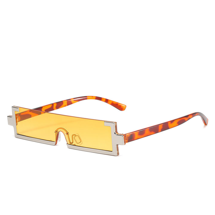 Damen futuristische Sonnenbrille mit einzigartigem geometrischem Design Karnz