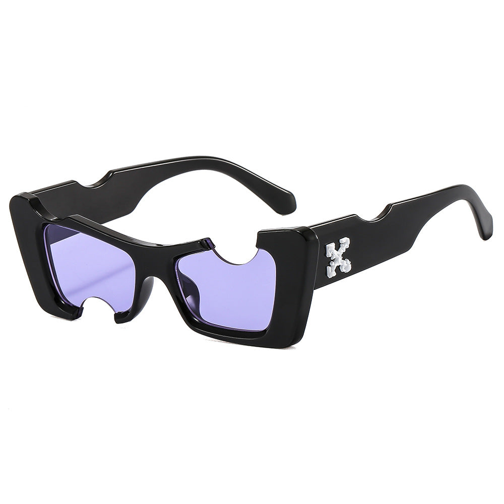 Damen futuristische Designer-Sonnenbrille Karnz