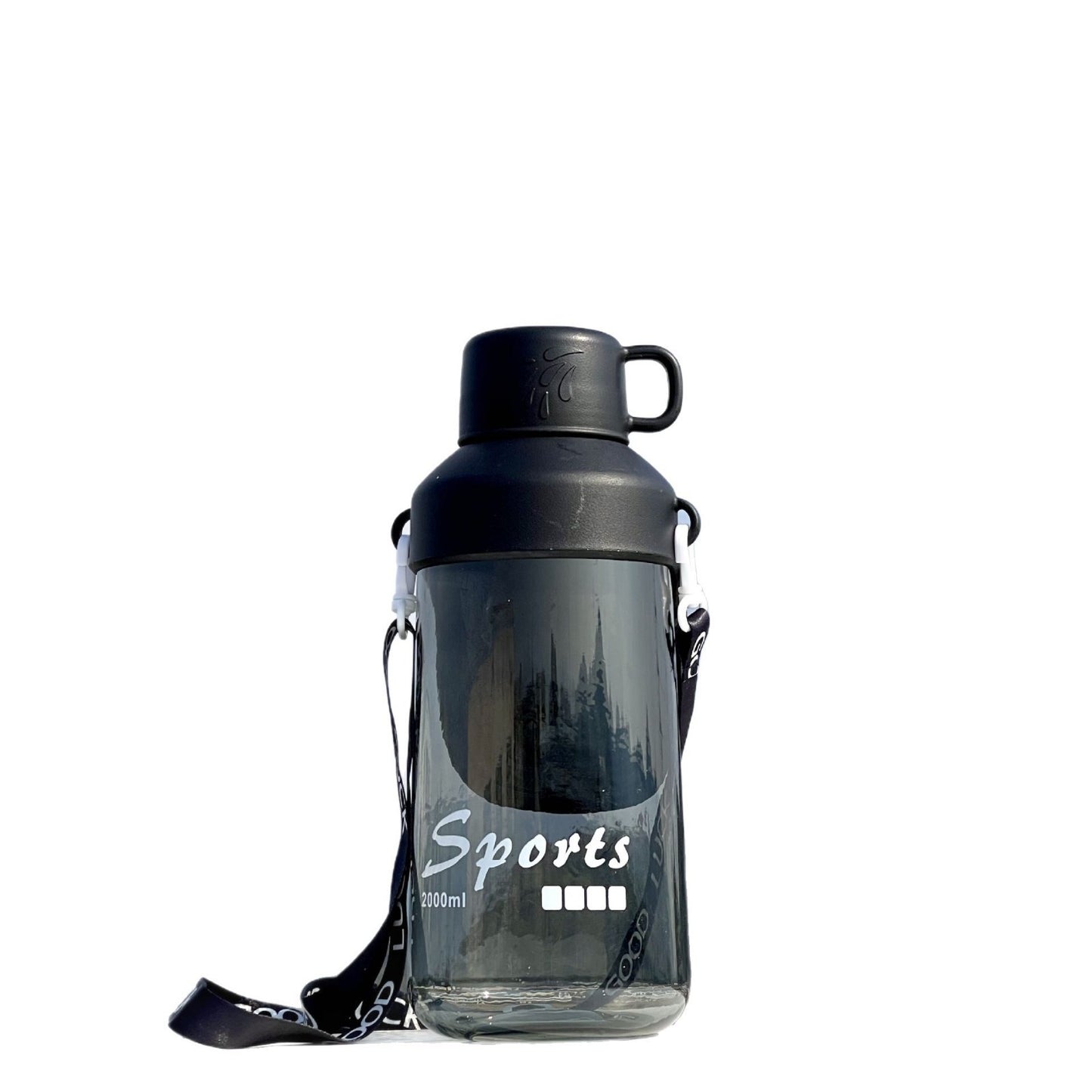 Unisex Großvolumige Trinkflasche mit praktischem Ausgießer Karnz