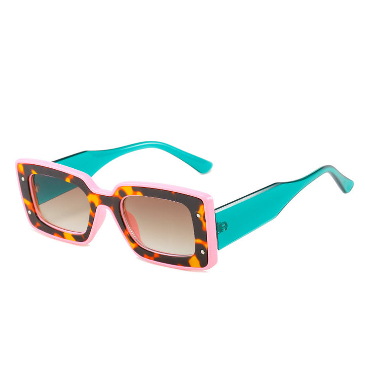 Fette geometrische Sonnenbrille Karnz