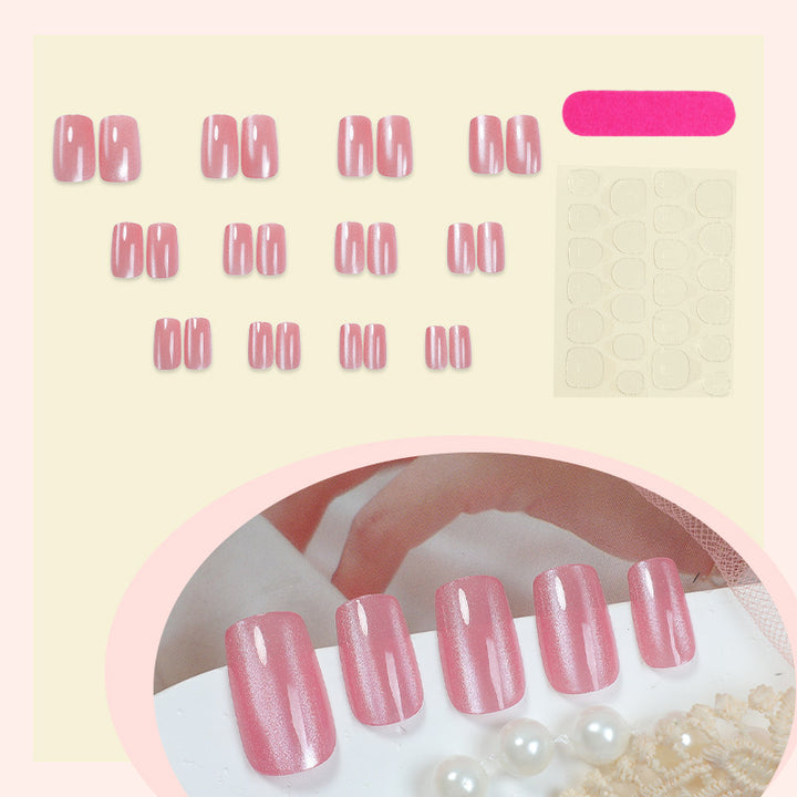 Glänzendes Gel Press-On Nagelset Karnz