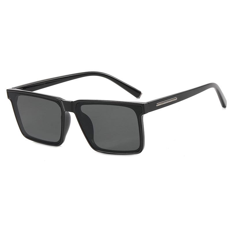 Damen quadratische Sonnenbrille mit modernem, robustem Kunststoffrahmen Karnz