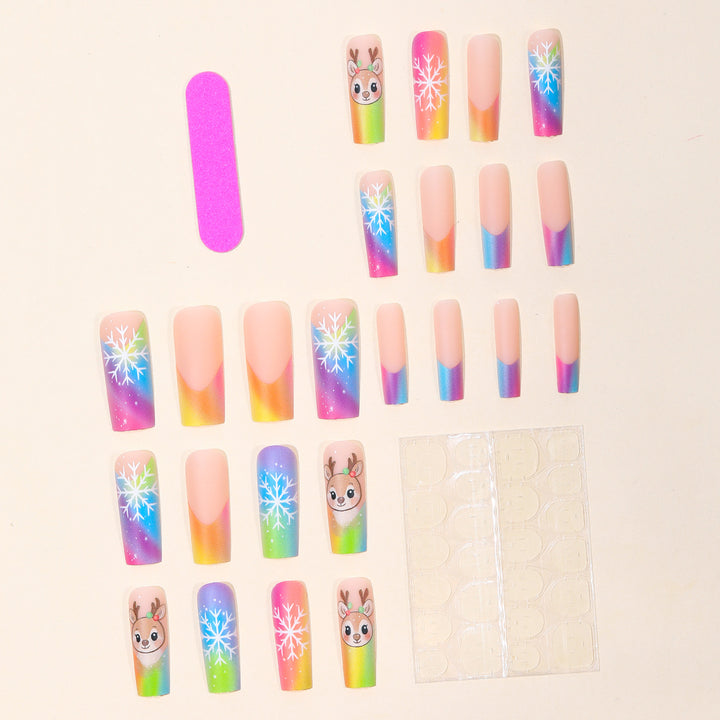 Festive Holiday Nail Art Extensions Karnz