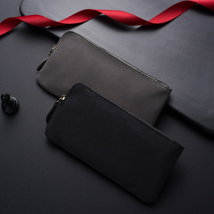 Premium Leder Reißverschluss Geldbörsen Organizer Karnz