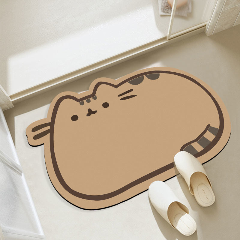 Katzenförmige Badmatte für Zuhause