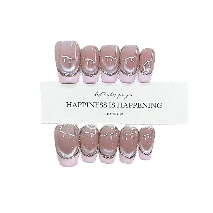 Glamourös Ombre-Effekt Press-On Nagelset Karnz