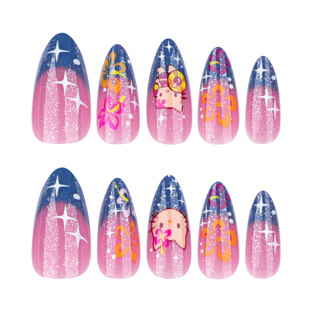 Kunstvolle Stiletto-Nägel mit verspieltem Design Karnz