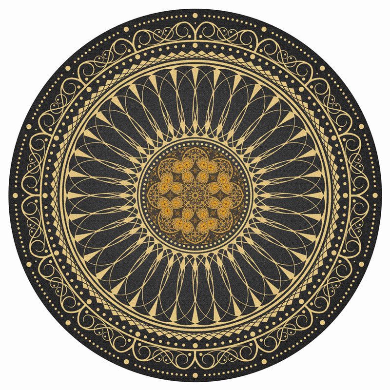 Runder geometrisches Muster Bereichsteppich