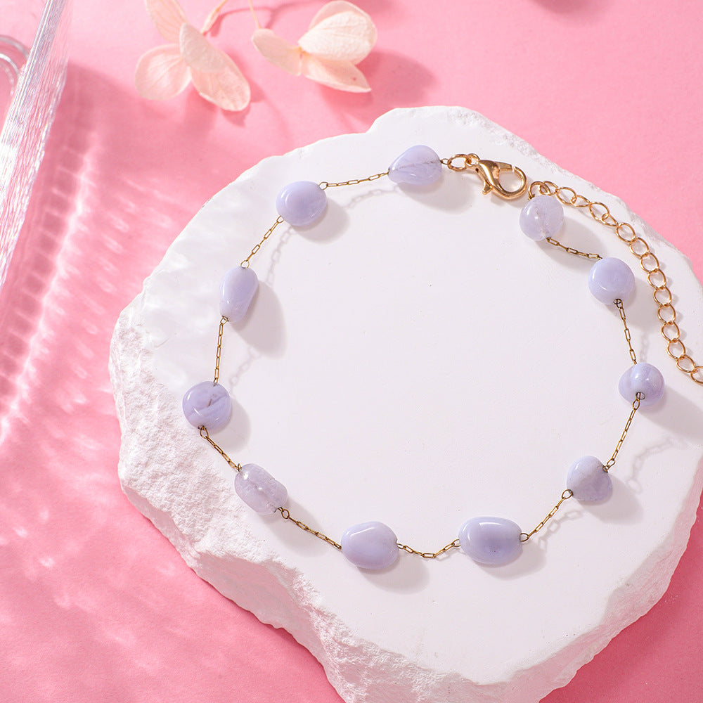 Amethyst Edelstein Armband Karnz