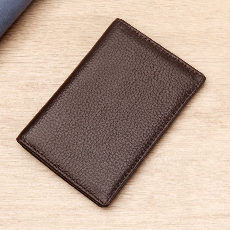 Premium strukturiertes Leder Kartenhalter Karnz