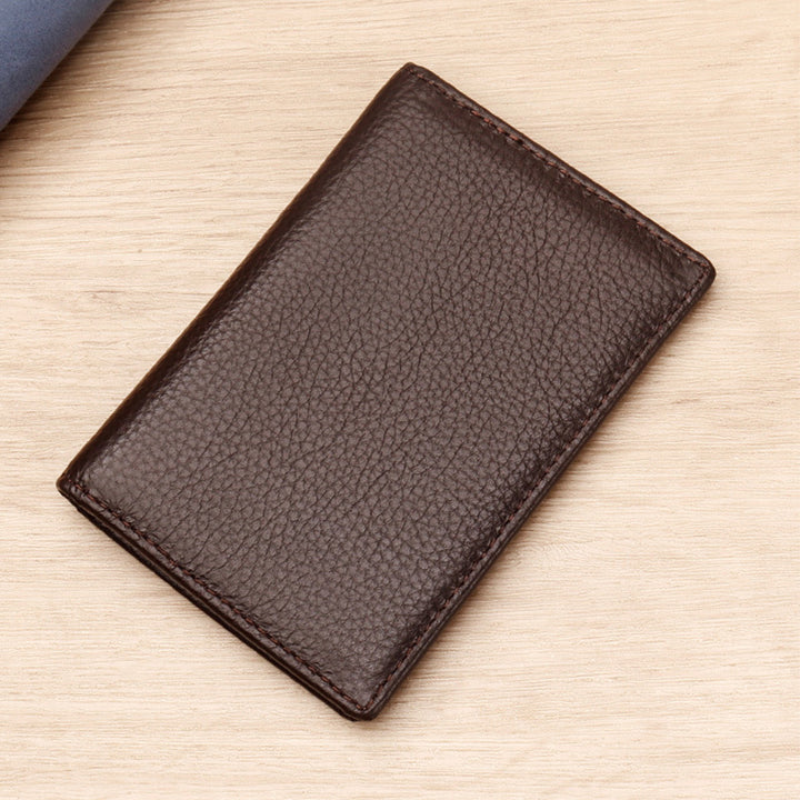 Premium strukturiertes Leder Kartenhalter Karnz