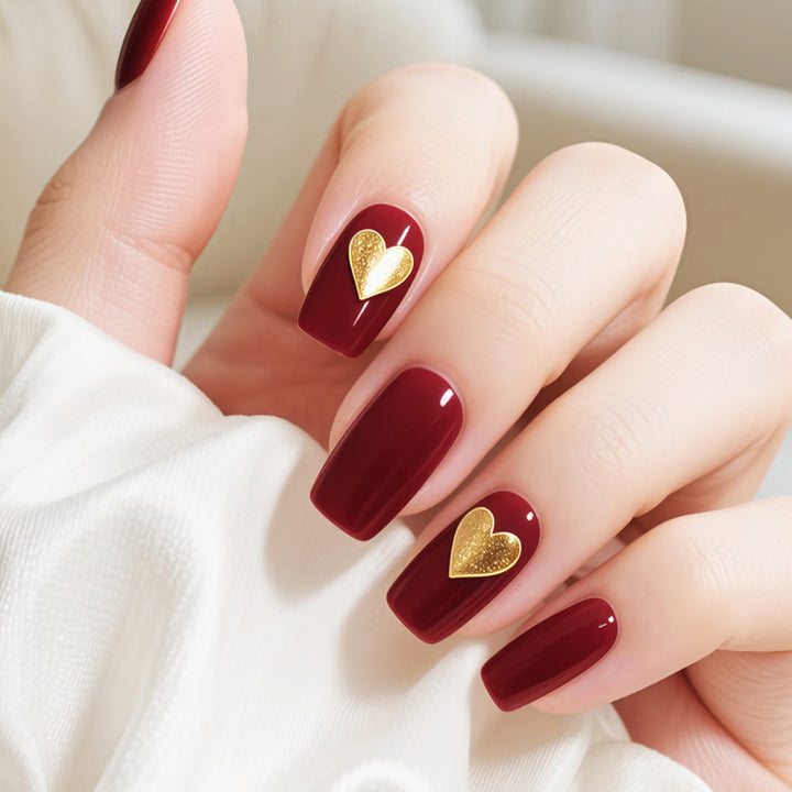 Herz-verziertes Nagelkunstset Karnz