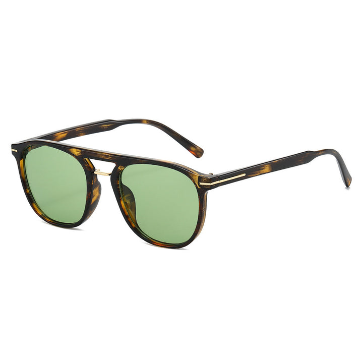 Moderne geometrische Rahmen-Sonnenbrille Karnz