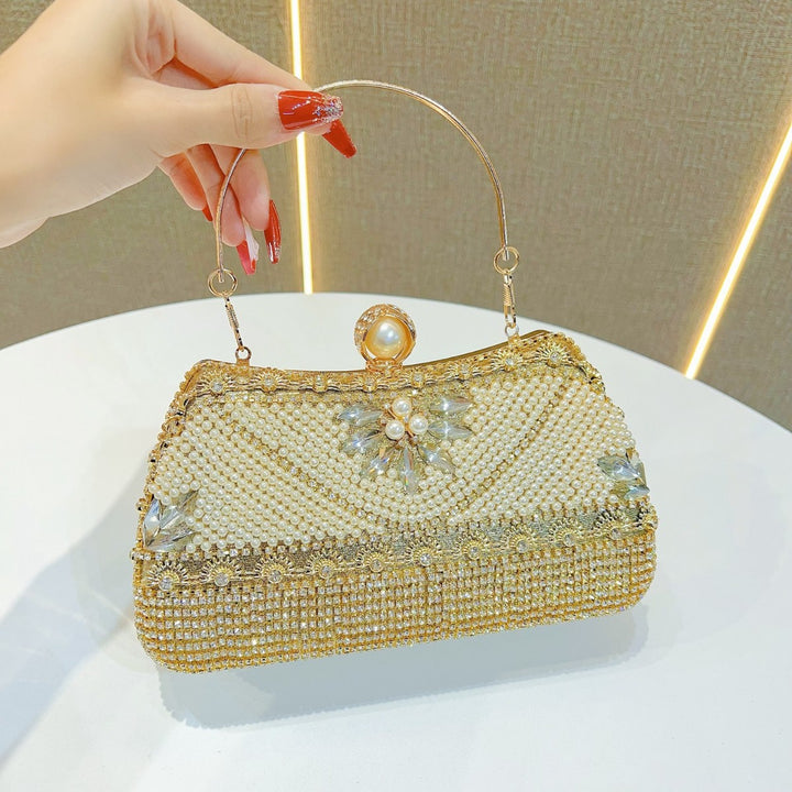 Beaded Abend Schultertasche