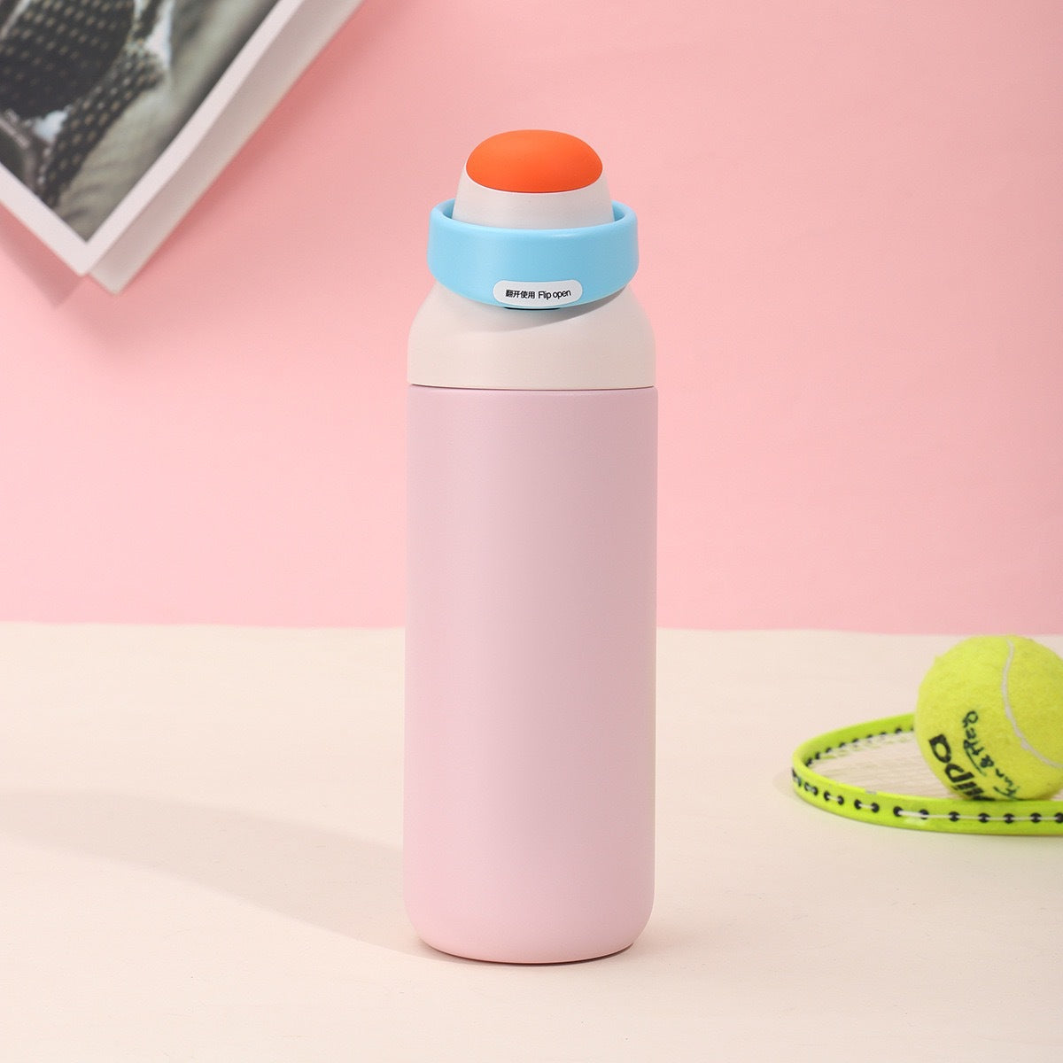 Damen isolierte Trinkflasche mit ergonomischem Verschluss Karnz