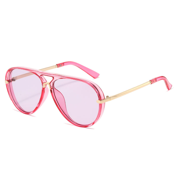 Elegante Aviator-Sonnenbrille mit goldenen Akzenten Karnz