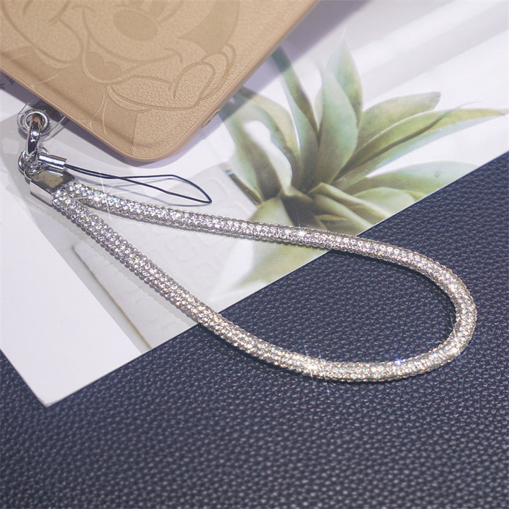 Glänzender Strass-Handy-Lanyard-Halter Karnz