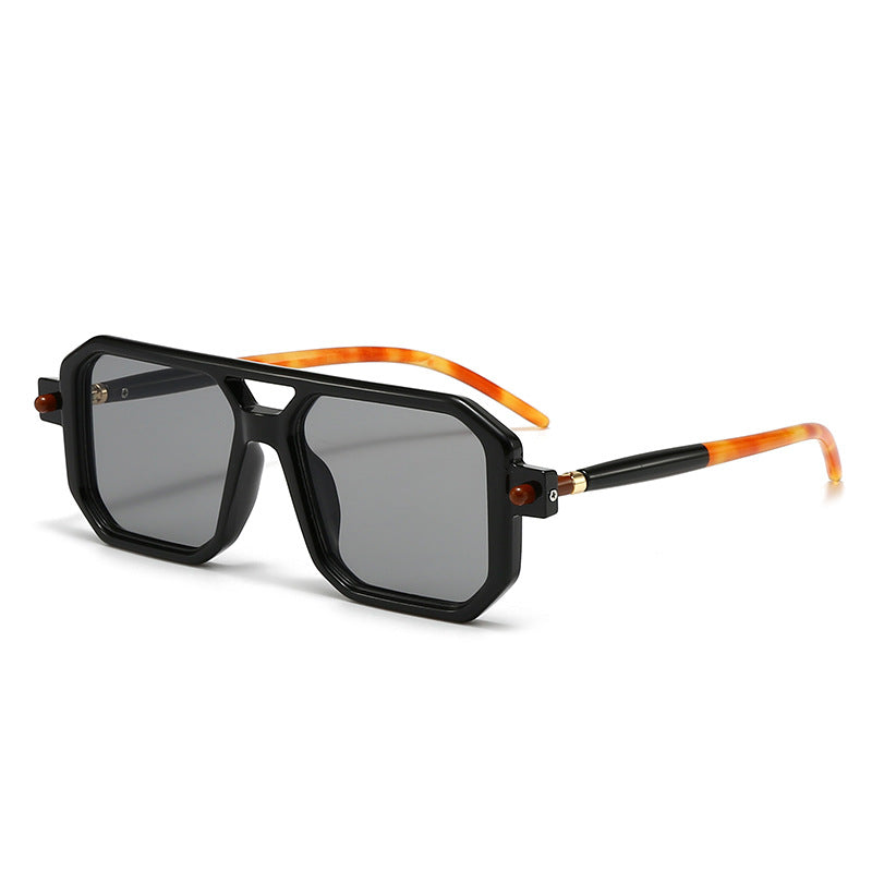 Damen oversized rechteckige Brille Karnz