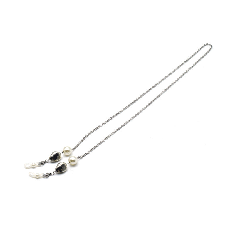 Elegante verstellbare Perlenkette Ohrringe Karnz