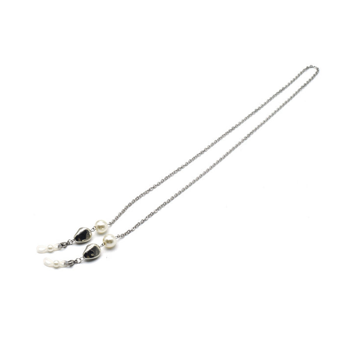 Elegante verstellbare Perlenkette Ohrringe Karnz