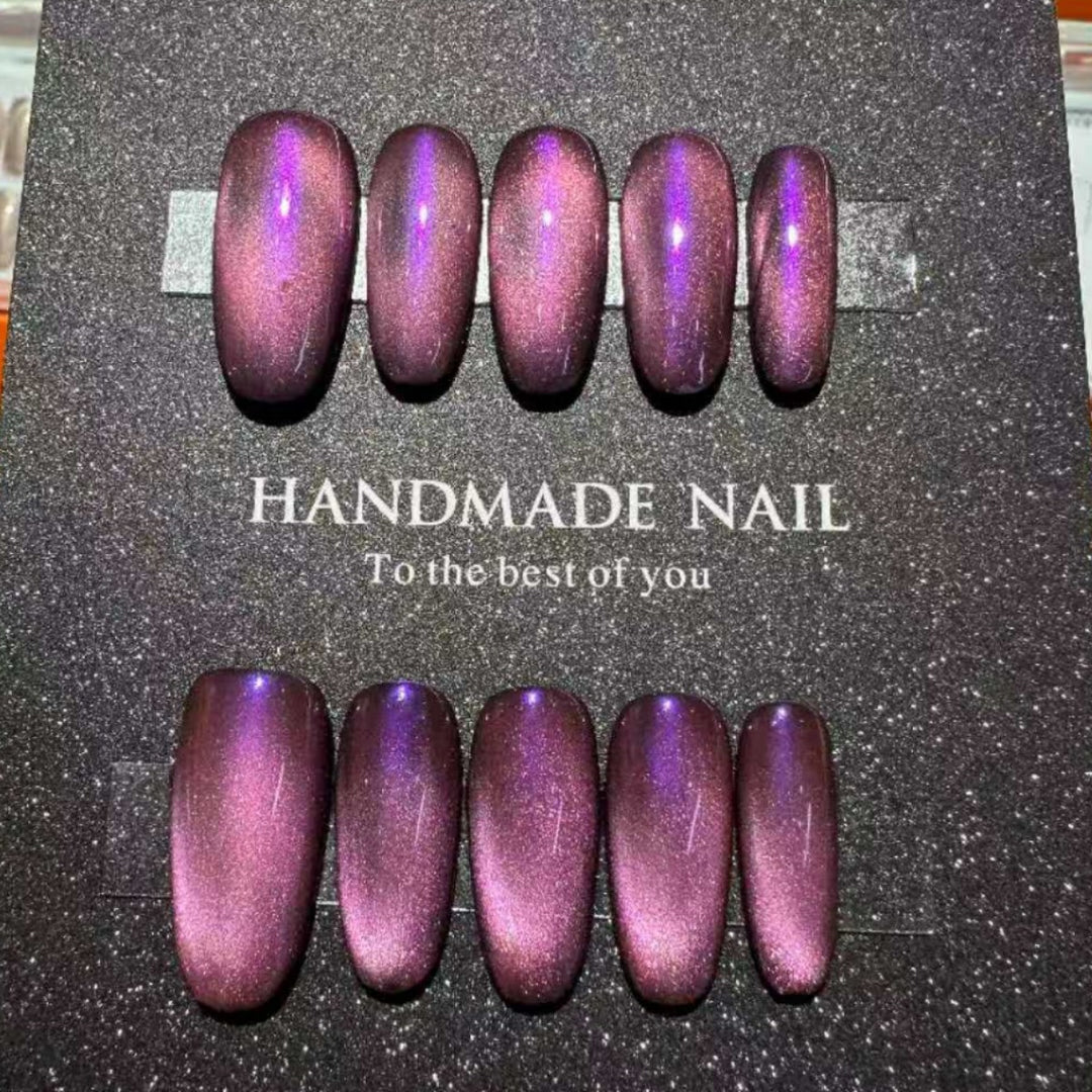 Handgemachtes Glänzendes Press-On Nagelset