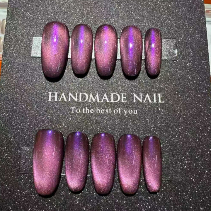 Handgemachtes Glänzendes Press-On Nagelset