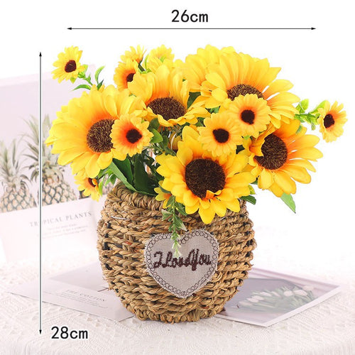 Künstlicher Sonnenblumenstrauß