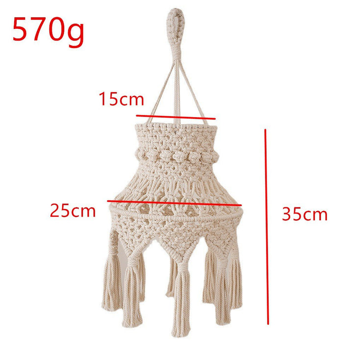 Macramé Hängelampe Schirm Karnz