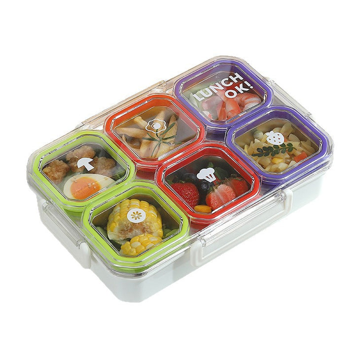 Multisection Lebensmittelaufbewahrung Bento-Box mit intelligentem Verriegelungsmechanismus