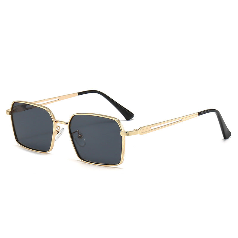Damen quadratische Sonnenbrille mit minimalistischen Metallakzenten Karnz