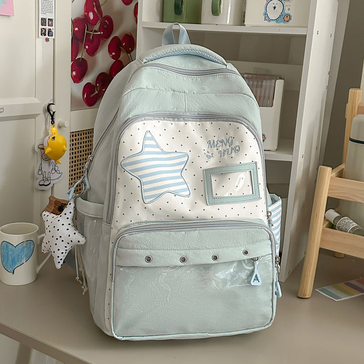 Verspielt mit Sternen verzierten Schulrucksack Karnz