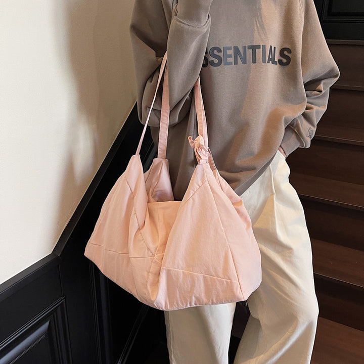 Texturiertes Stoff Schulter Hobo Bag Karnz