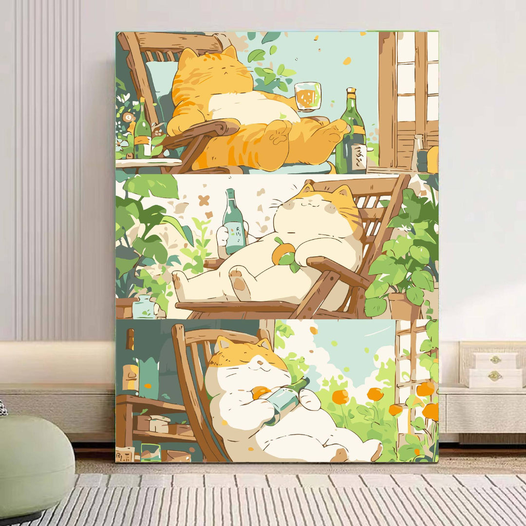 Verspielt Panda Illustration Leinwandkunst Karnz