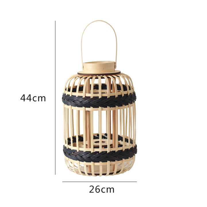 Dekorative Rattan-Laterne Karnz