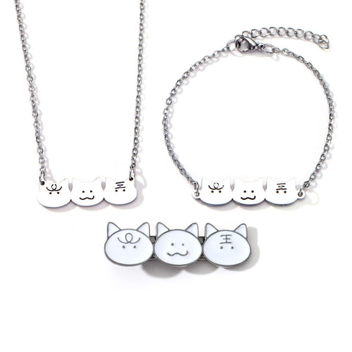 Kat-Themen Charm Schmuckset Karnz