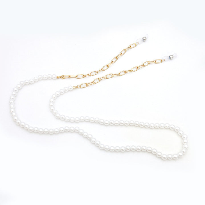 Perlenschmuckkette mit Goldener Gliederkette Karnz